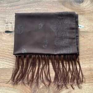 Like New Brown Shawl with Tassels